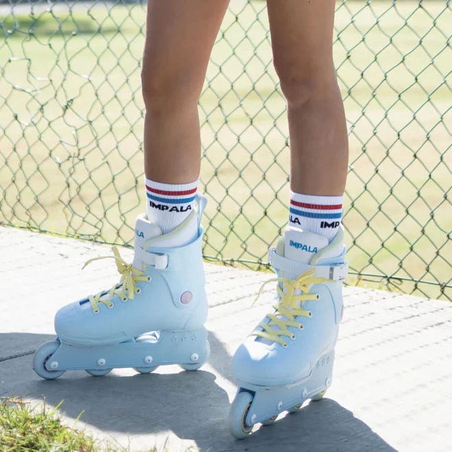 Impala Lightspeed Inline Skate - Sky Blue & Yellow - Image 3