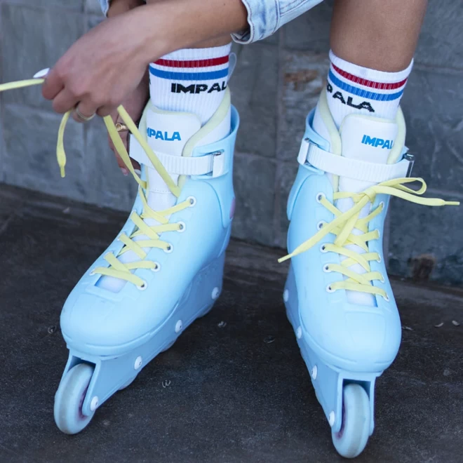 Impala Lightspeed Inline Skate - Sky Blue & Yellow - Image 10