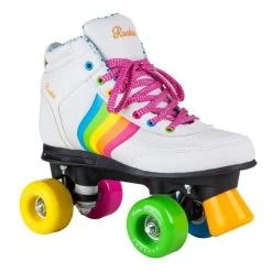 Rookie Forever Rainbow White Roller Skates