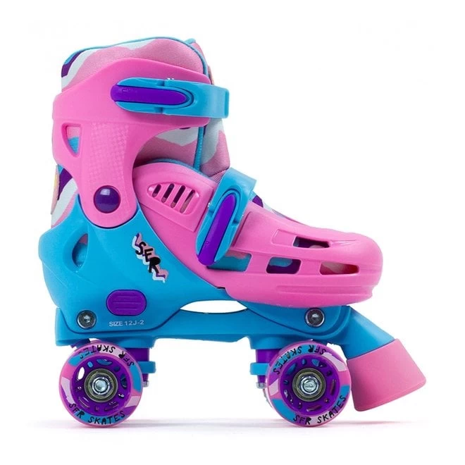 SFR Hurricane III Adjustable Skates Pink / Blue - Image 2
